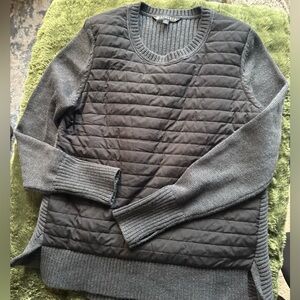 Athleta Charcoal Quilted Women's Sweater